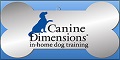 Logo for Canine Dimensions In-home Dog Training