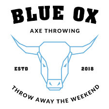 Logo for Blue Ox Axe Throwing